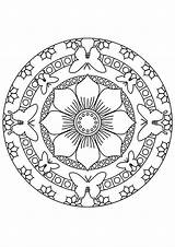 Mandala Schmetterling Mandalas Ausmalbilder Ausmalen Ausdrucken Vatertag Ausmalbild Malvorlagen sketch template