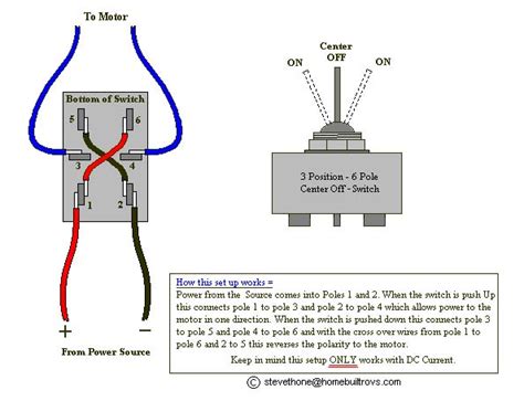 speed motor  position dpdt switch wiring diagram