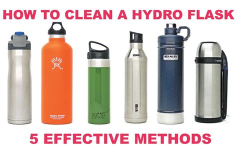 clean  hydro flask  simple methods hydroflask clean water