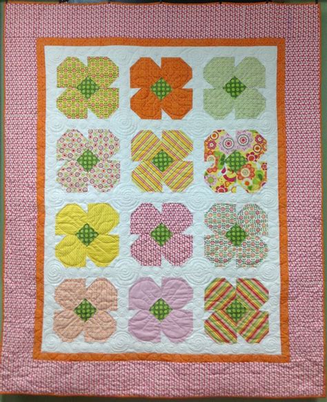virtually vintage quilts flower quilt