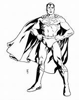 Superman Coloring Pages Man Steel Outline Color Drawing Popular Z31 Clipartmag sketch template