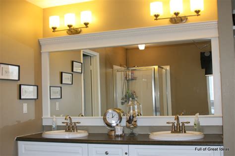 full  great ideas   upgrade  builder grade mirror frame