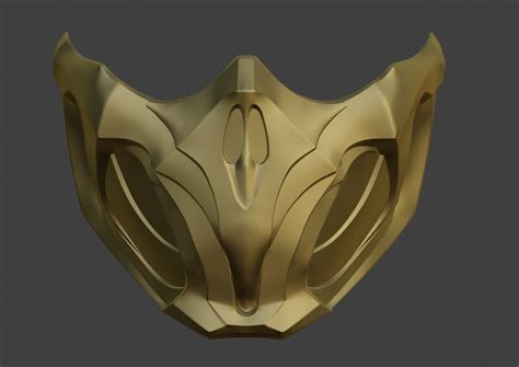 Scorpion Mask For Face From Mortal Kombat 11 Mk 3d Model 3d Printable