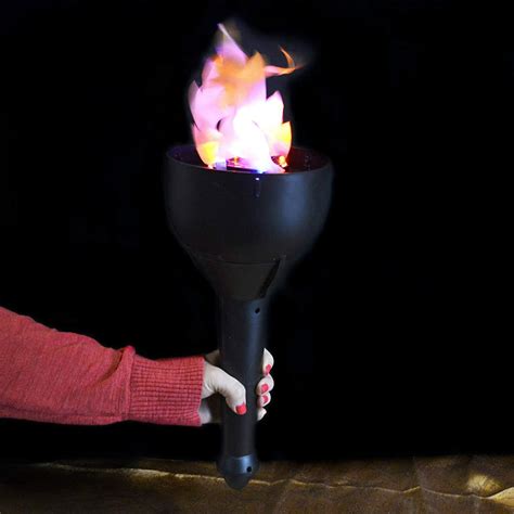 flame light burning torch    battery operated fake fire