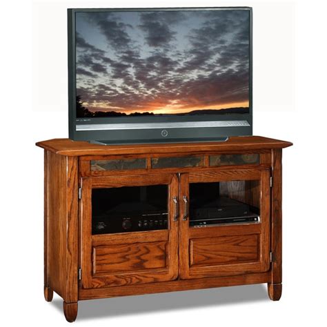 rustic oakslate   tv stand media console  shipping today overstockcom