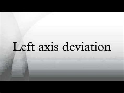 left axis deviation youtube