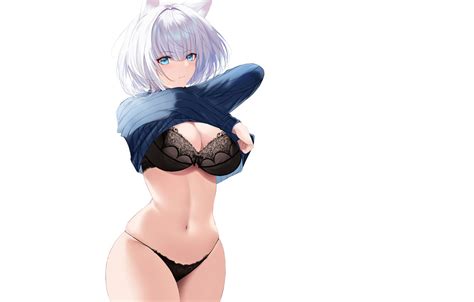 wallpaper girl sexy anime panties bra undressing underwear for