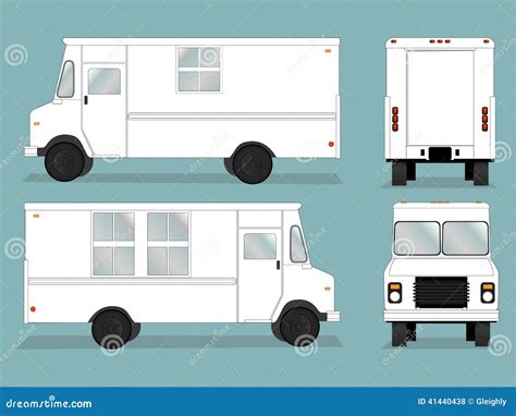 food truck template stock vector illustration  drawing