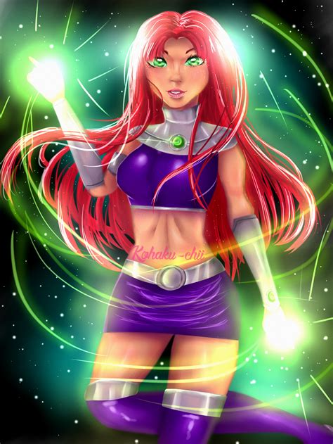 Starfire [[ Teen Titans Fan Art ]] By Kohaku Chii On Deviantart