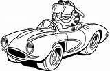 Garfield Car Coloring Pages Cars Driving Drives Race Cartoon Kids Cute Printable Colorare Auto Color Drawings Racing Cat Kleurplaat Roary sketch template