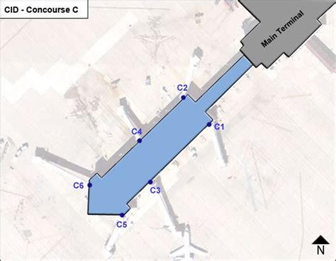 eastern iowa airport map cid terminal guide