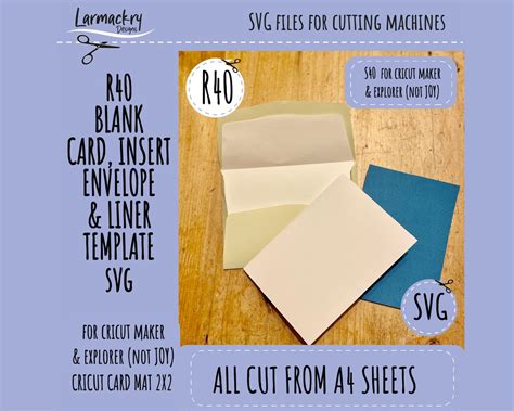svg  card template insert card template cricut card etsy