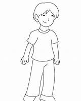 Coloring Boy Pages Printable Kids Drawings 1kb sketch template