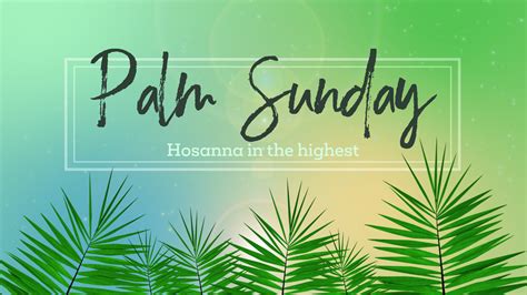 palm sunday   progressive church media