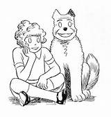 Annie Orphan Little Coloring Pages Strip Comic Musical Popular Library Clipart Ends 2010 Dog sketch template