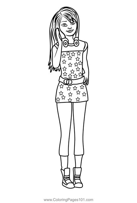 skipper  barbie life   dreamhouse coloring page  kids