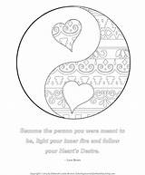 Coloring Yang Pages Yin Heart Healthy Self Color Printable Designs Adult Hollywood Sheets Book Living Drawing Getcolorings North Ca Hearts sketch template