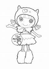 Furry Coloring Pages Lalaloopsy Kids Designlooter 82kb 1483 Template Fox sketch template