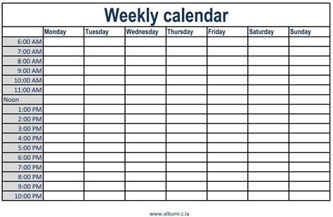 print  week calendar calendar printables  templates
