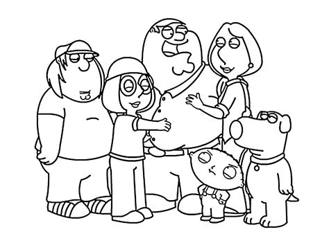 family guy  coloring pages  kids printable  family
