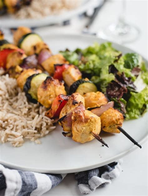 marinated chicken kabobs feasting  fasting