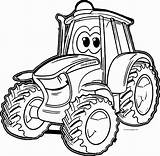Tractor Deere sketch template