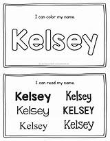 Kelsey Handwriting sketch template