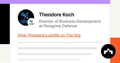 theodore koch director  business development  peregrine defense  org