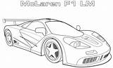 F1 Mclaren Coloring Printable Lm Pages Car Super Ferrari Pagani Kids Zonda A4 Rc Spyder Lamborghini Coloringonly sketch template