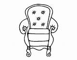 Armchair Coloring Classic Chair Coloringcrew Getdrawings Getcolorings sketch template
