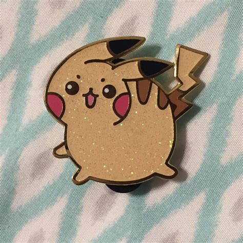 Voluptuous Pikachu Enamel Pin Etsy Enamel Pins Pin And Patches