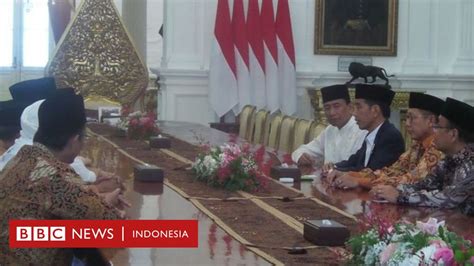 mengapa presiden joko widodo menerima para tokoh gnpf mui bbc news