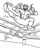Wrestling Coloring Pages Wwe Wrestler Ring Belt Jump Color School High Print Drawing Printable Colorluna Getcolorings Getdrawings Size Championship Kids sketch template