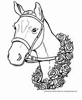 Coloring Valentine Pages Horse Flowers Holiday Color Valentines Flower Race Honkingdonkey Celebrated Saint Pre February Many Children sketch template