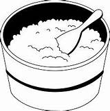 Rice Clipart Bowl Coloring Clip Fried Outline Oatmeal Cliparts Pages Food Sheets Operation Beans Cooked Library Result Clipground Cereal Htm sketch template