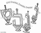Hanukkah Manualidades Porcelana Fria Printable Dreidel sketch template