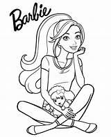 Barbie Coloring Puppy Pages Dog Color Print Dla Malowanka Dzieci Coloringbay sketch template