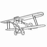 Biplane sketch template