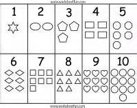 number chart  printable worksheets kindergarten worksheets
