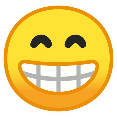 Beaming Face With Smiling Eyes Icon Noto Emoji Smileys