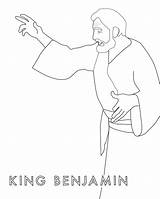 King Benjamin Coloring Mosiah Towards Helps Filled Lesson God Come Follow April Men sketch template