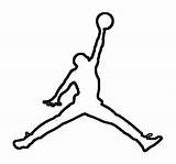 Jordan Logo Air Svg Jumpman Jordans Coloring Drawing Michael Pages Vector Draw Outline Nike Clipart Silhouette Logos Dxf Template Sketch sketch template