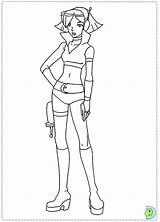 Dinokids Totally Spies Coloring Close sketch template