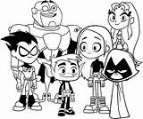 Teen Titans Coloring Pages Titan Drawing Go Grease Disegno Group Printable Kids Getdrawings Getcolorings sketch template