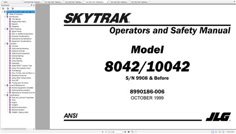 skytrak parts manual