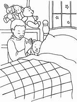 Coloring Bedtime Prayer Pages Before Lords Boy Getcolorings Color Getdrawings sketch template