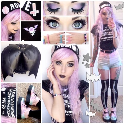 alexas style blog pastel goth daily style post