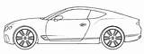 Bentley Coloring Continental Gt Car Drawing Draw Pages Step Drawcarz Rims sketch template