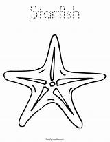 Starfish Coloring Star Sea Template Drawing Print Crab Fish Outline Tracing Twistynoodle Noodle Built California Usa Twisty Ll Block sketch template