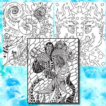 doodle coloring pages zen doodles  ms artastic tpt